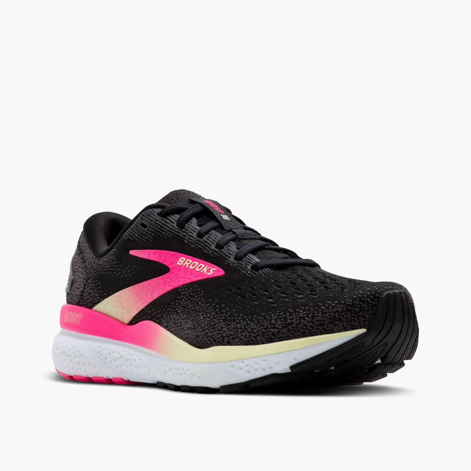 Brooks Scarpa da Running Ghost 16 Donna Black Pink Yellow
