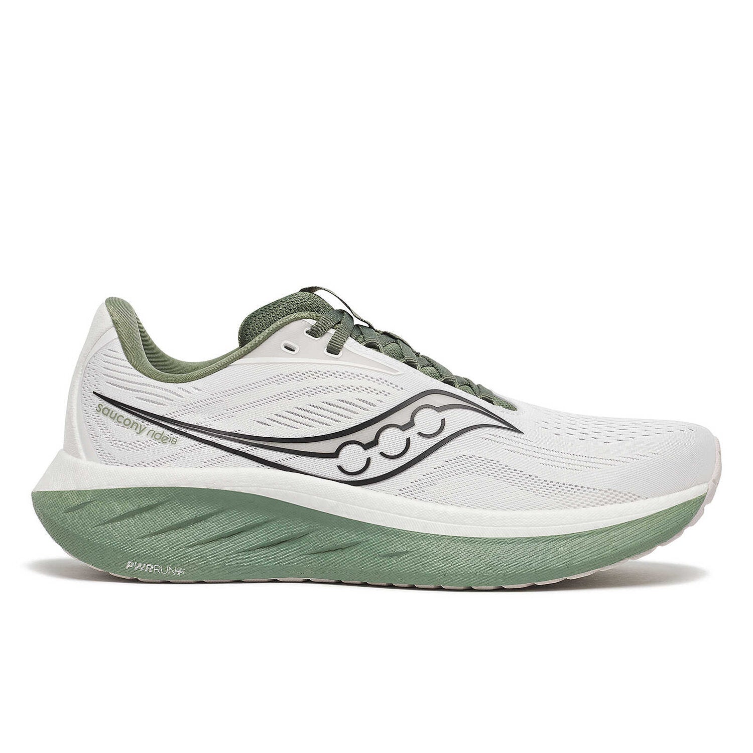 Saucony Scarpe da Running Ride 18 Uomo White Olivine