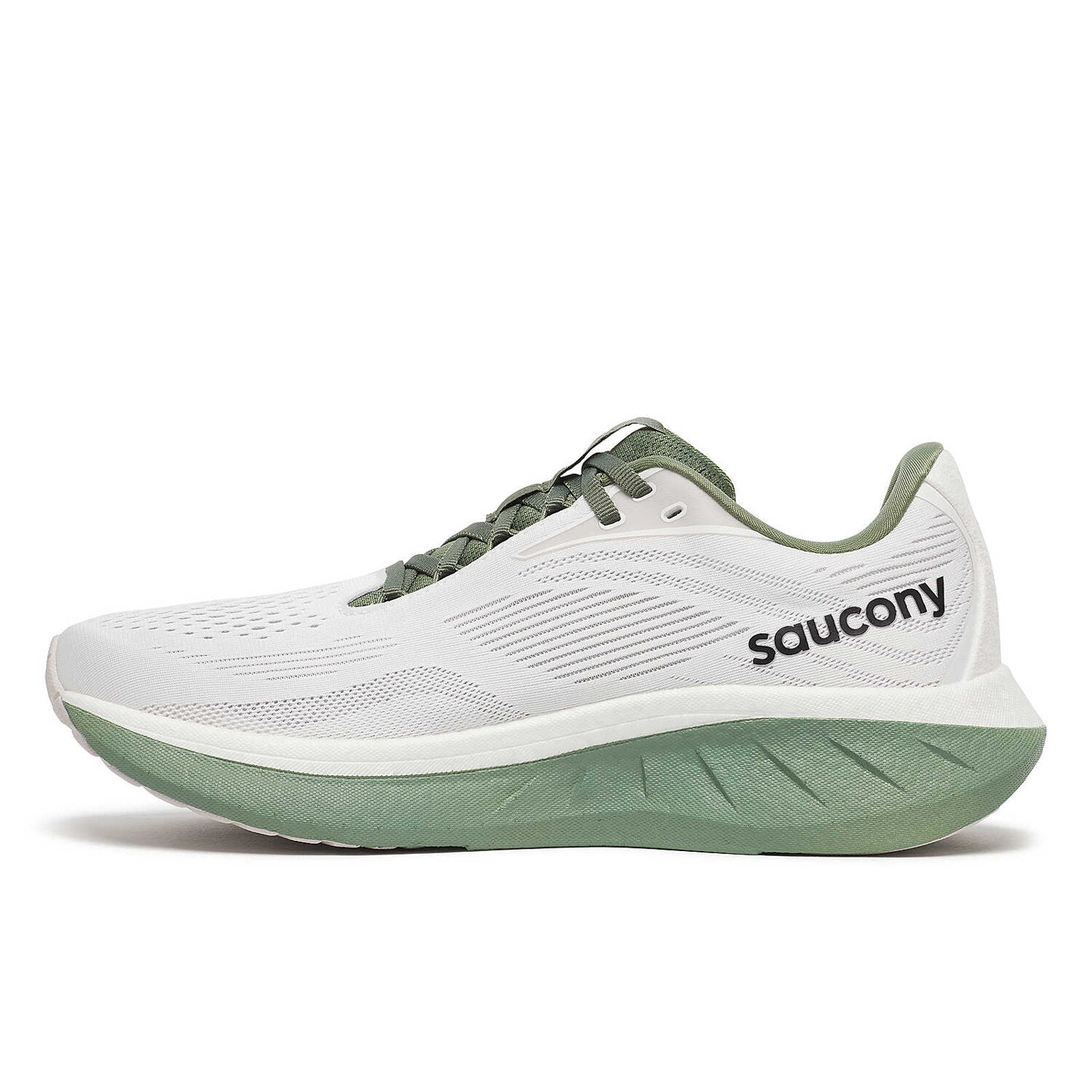 Saucony Scarpe da Running Ride 18 Uomo White Olivine