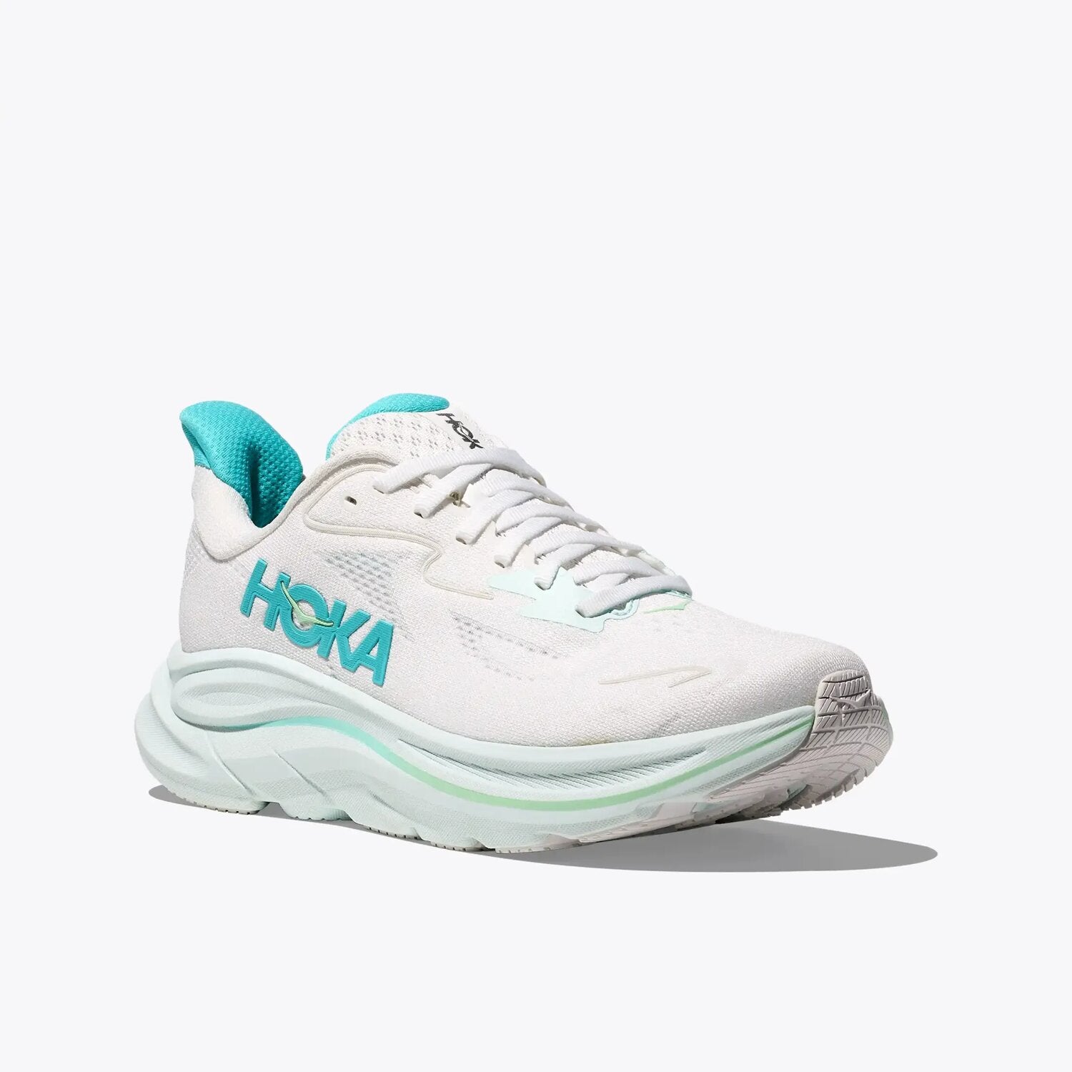 Hoka Scarpe da Running Clifton 10 Donna White Cielo