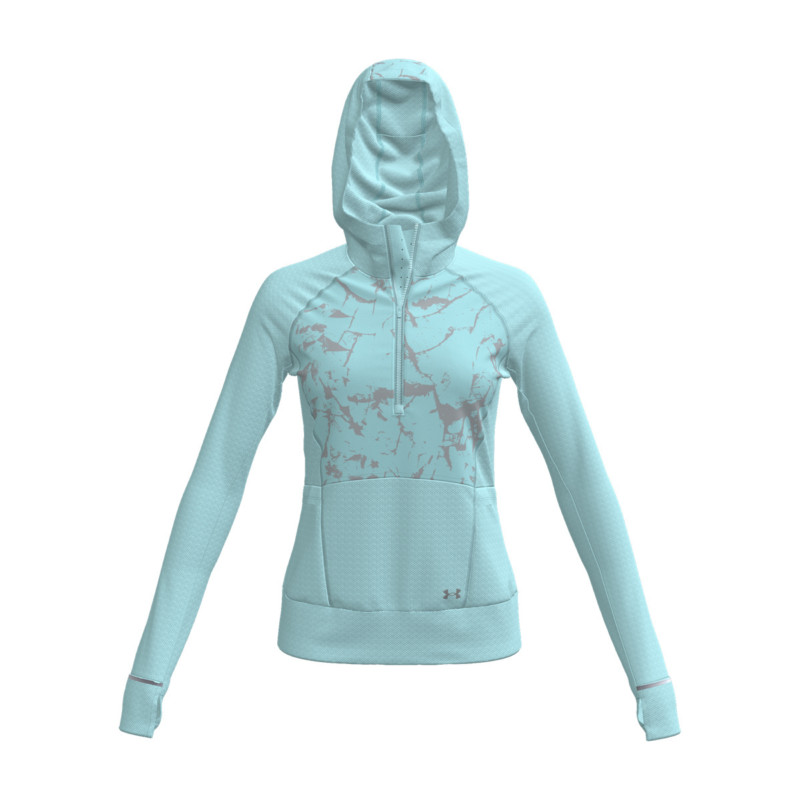 Under Armour Outrun The Cold Hooded Half Zip Donna