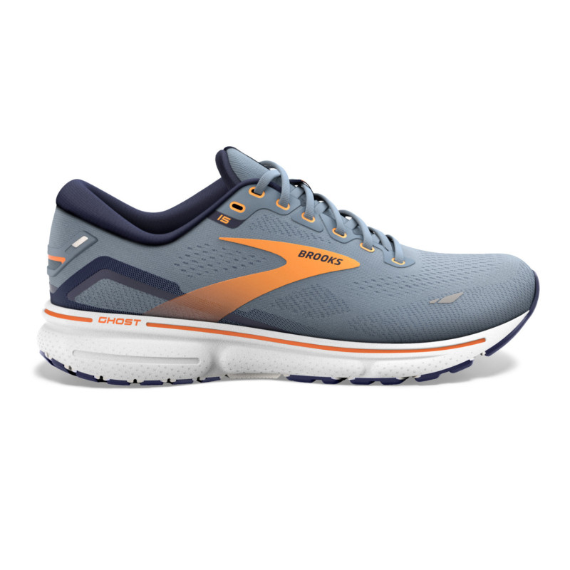 Brooks Scarpe da Running Ghost 15 Uomo Flinstone Peacoat Orange Pop