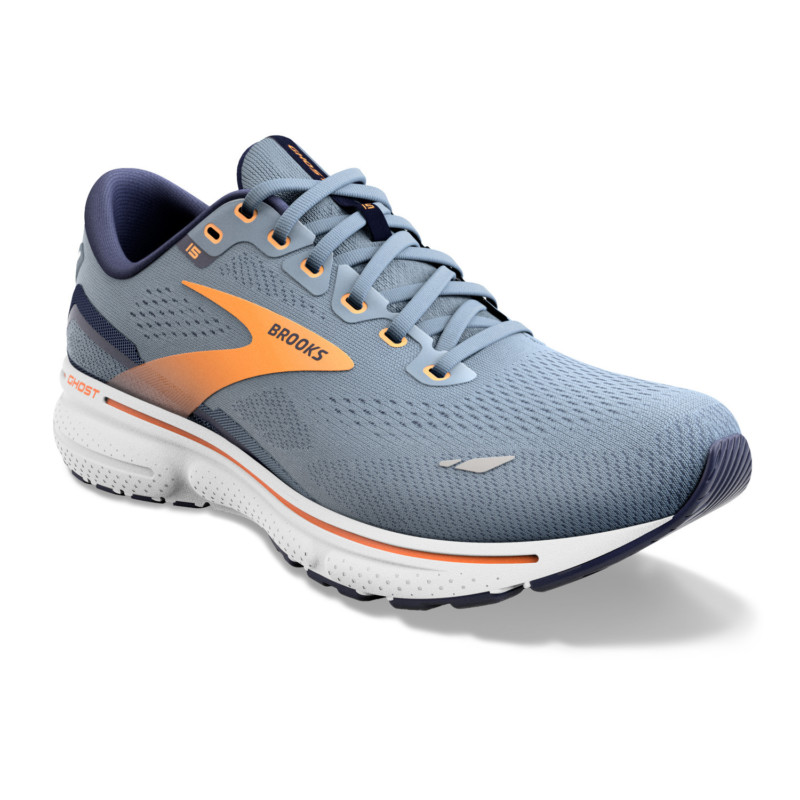 Brooks Scarpe da Running Ghost 15 Uomo Flinstone Peacoat Orange Pop