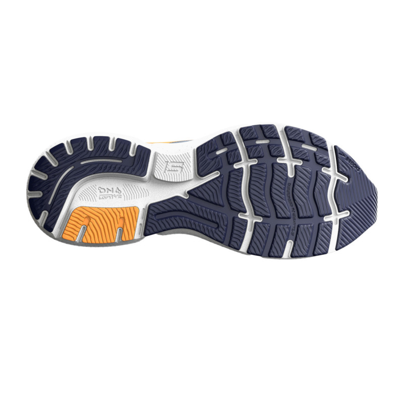 Brooks Scarpe da Running Ghost 15 Uomo Flinstone Peacoat Orange Pop
