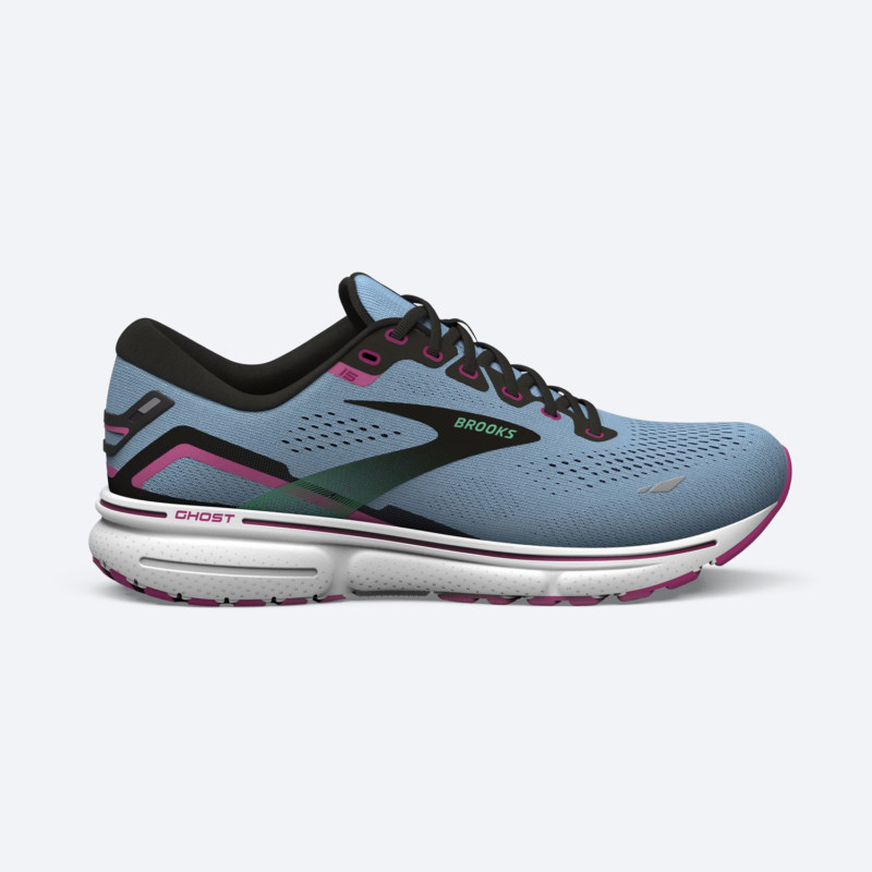 Brooks Scarpe da Running Ghost 15 Donna Blue Bell Black Pink