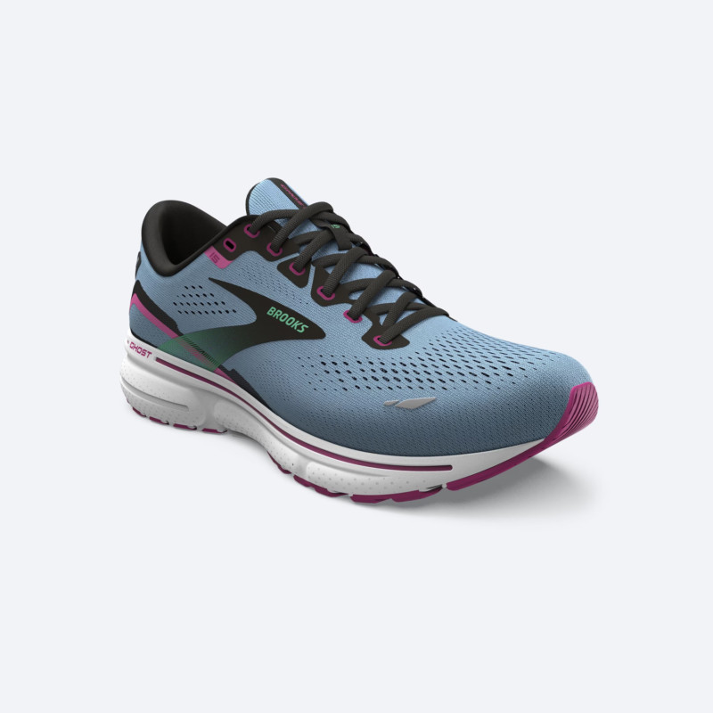 Brooks Scarpe da Running Ghost 15 Donna Blue Bell Black Pink