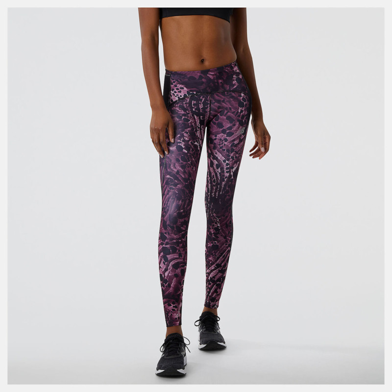 New Balance Leggins Printed Impact Run Tight Donna Fantasia