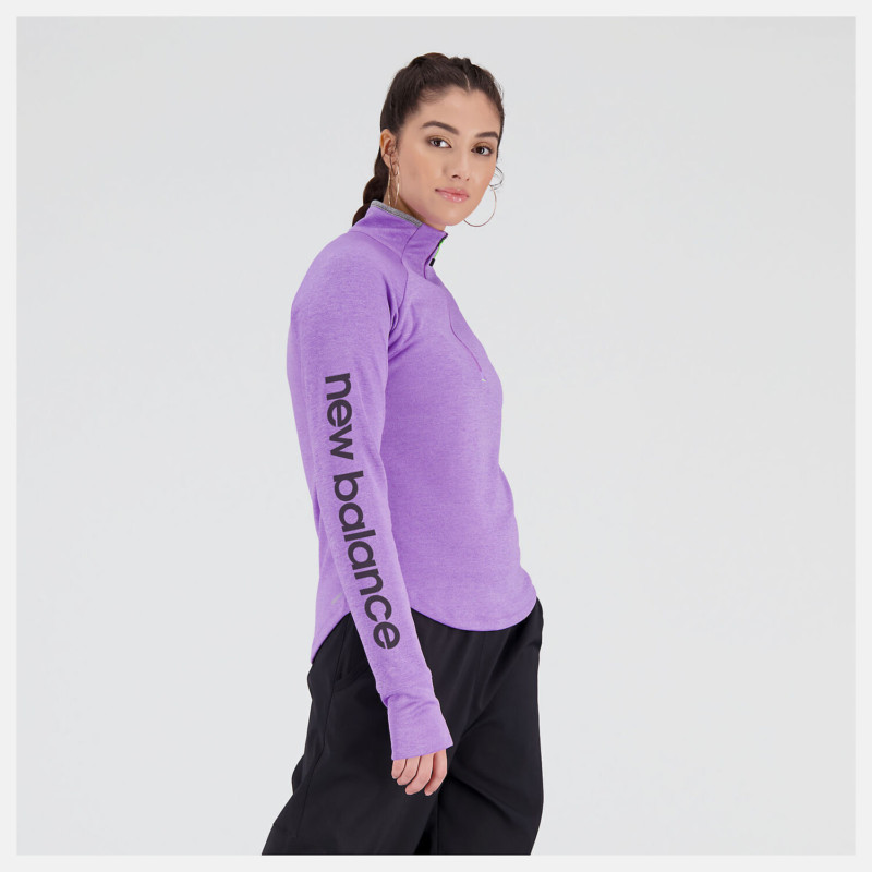 New Balance Felpa Impact Run AT Half Zip Pullover Donna