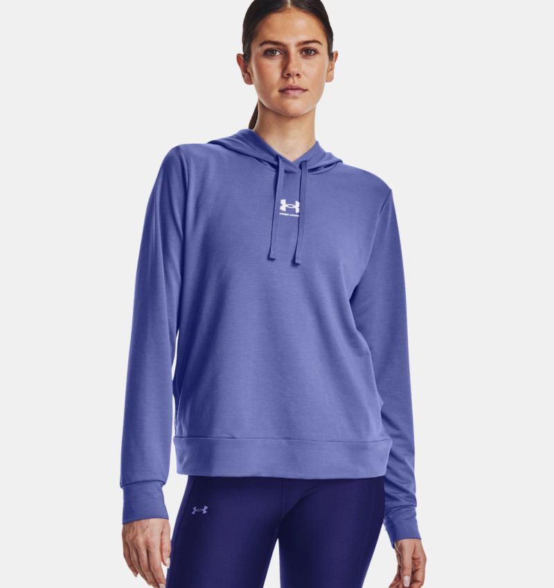 Under Armour Felpa con Cappuccio Rival Terry Donna