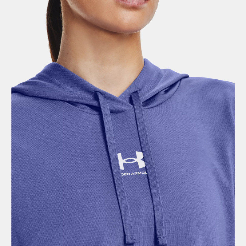 Under Armour Felpa con Cappuccio Rival Terry Donna