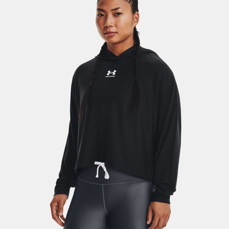 Under Armour Felpa con Cappuccio Rival Terry Oversized Donna