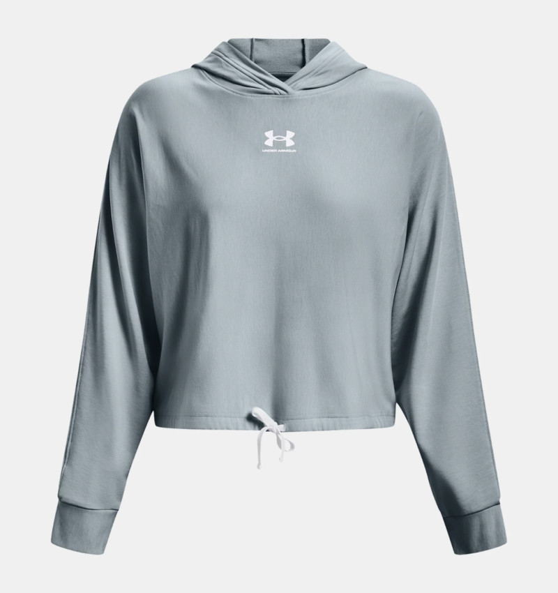 Under Armour Felpa con Cappuccio Rival Terry Oversized Donna