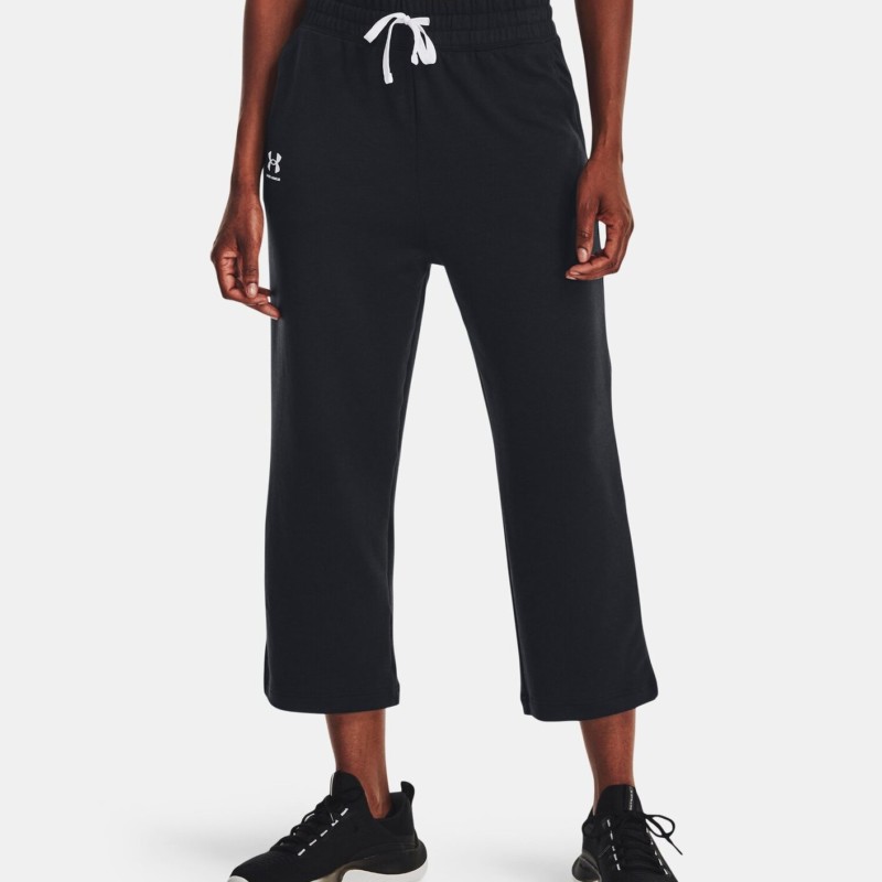 Under Armour Pantaloni Lunghi Rival Terry Flare Crop Donna