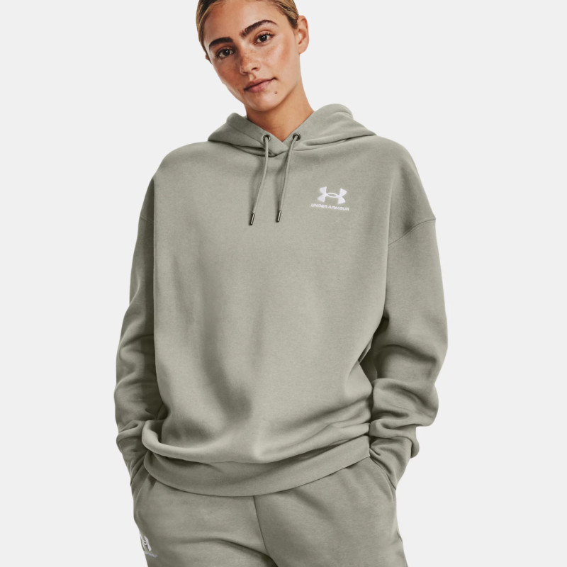 Under Armour Felpa Cappuccio Essential Fleece Oversized Donna