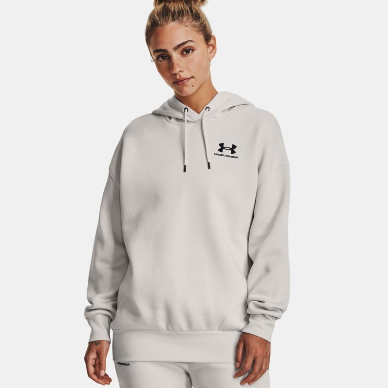 Under Armour Felpa Cappuccio Essential Fleece Oversized Donna