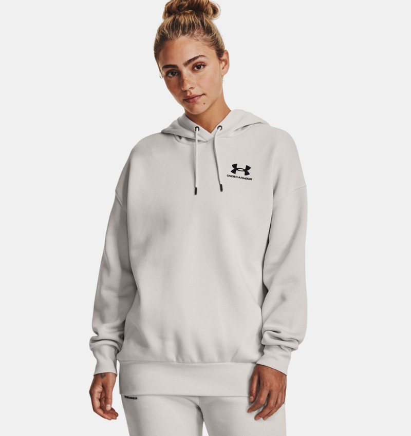 Under Armour Felpa Cappuccio Essential Fleece Oversized Donna