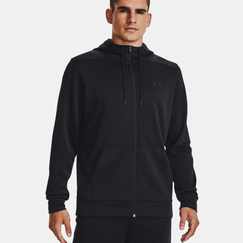 Under Armour Felpa Cappuccio Fleece Aperta Zip Uomo