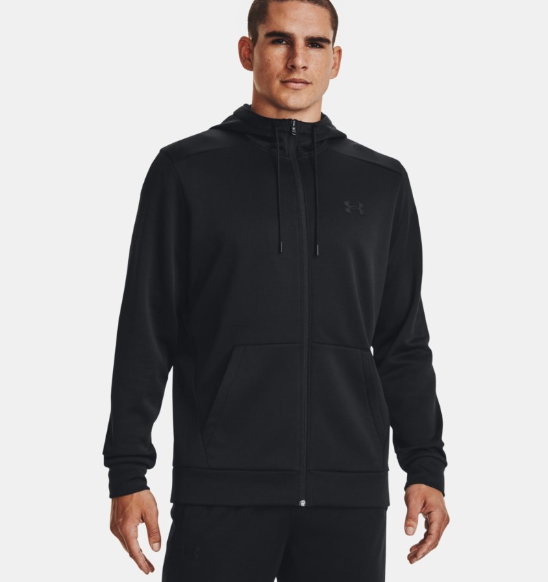 Under Armour Felpa Cappuccio Fleece Aperta Zip Uomo