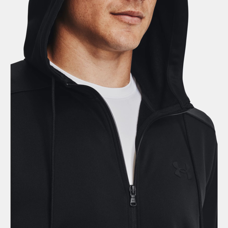 Under Armour Felpa Cappuccio Fleece Aperta Zip Uomo