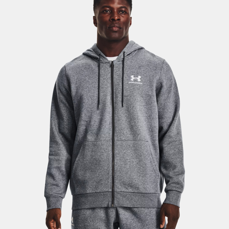 Under Armour Felpa Cappuccio Essential Fleece Aperta Zip Uomo