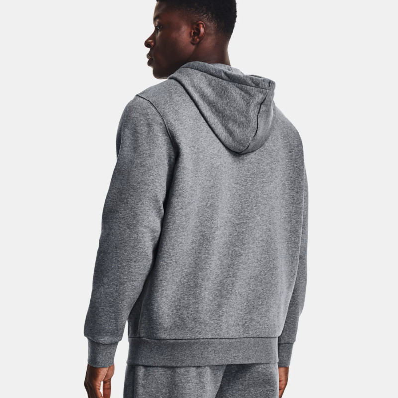 Under Armour Felpa Cappuccio Essential Fleece Aperta Zip Uomo