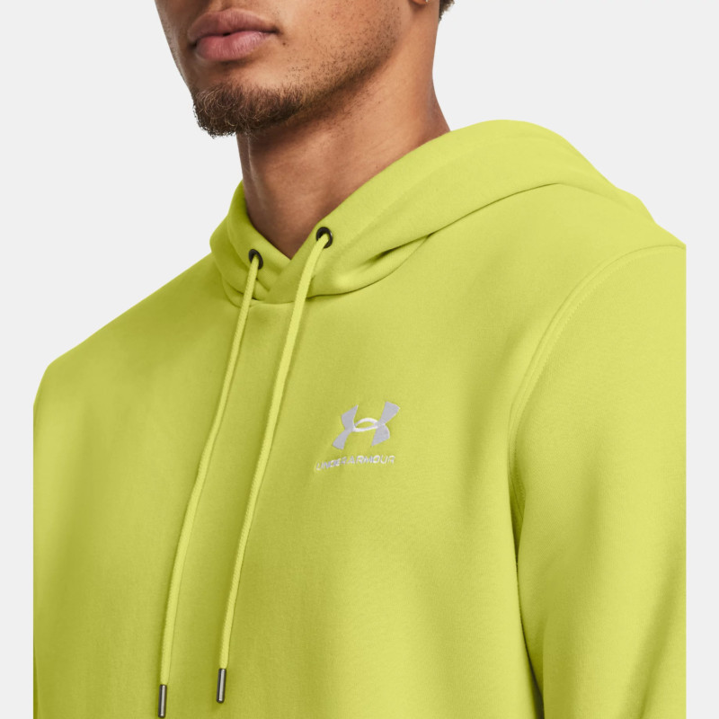 Under Armour Felpa con Cappuccio Essential Fleece Uomo