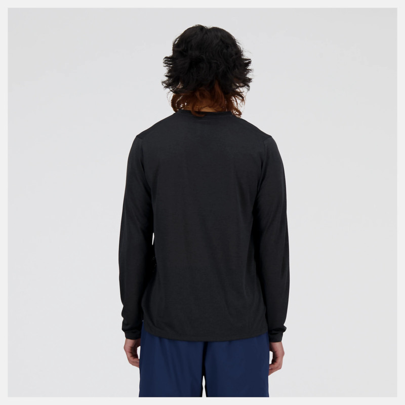 New Balance T-Shirt Manica Lunga Athletics Run Long Sleeve Nera