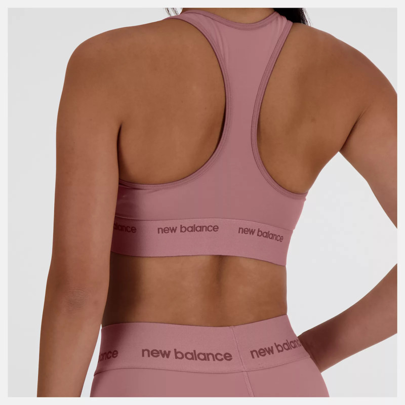 New Balance Top Bra Sleek Medium Support Sports Donna Rosewood