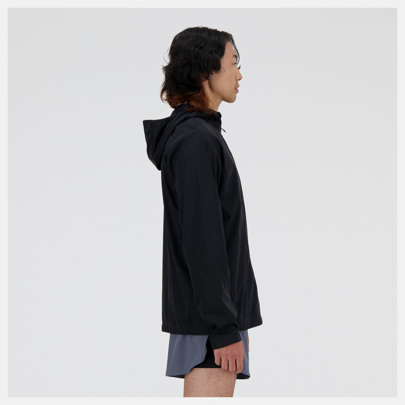 New Balance Giacca Impermeabile Athletics Water Defy Uomo Nero