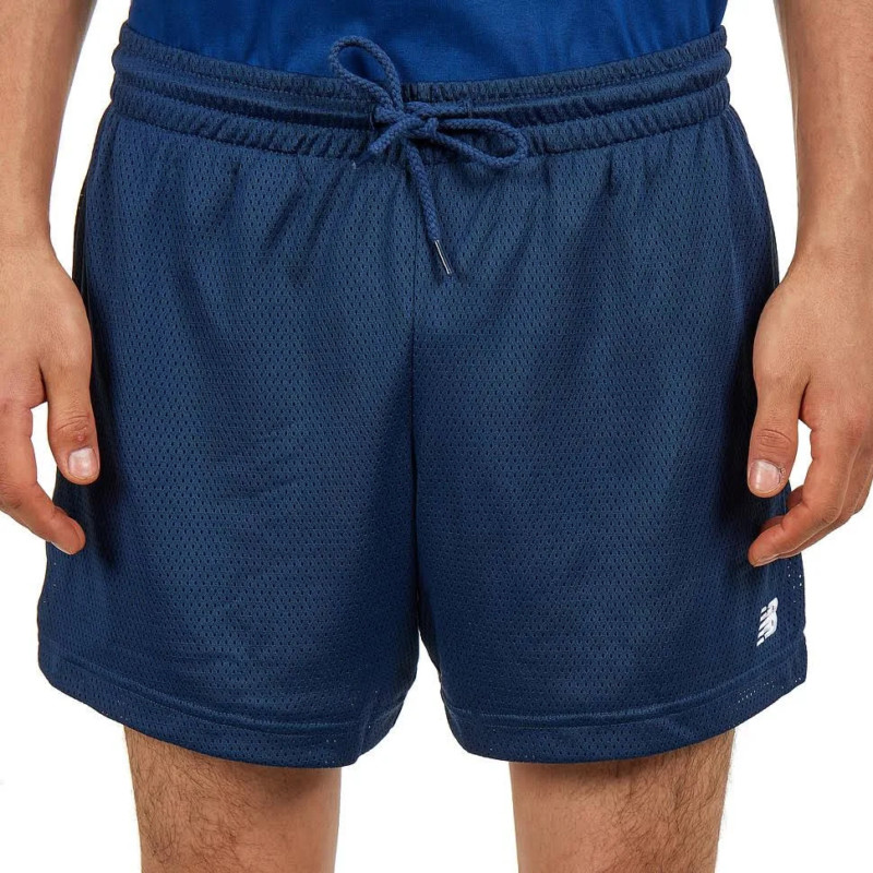 New Balance Pantalone Corto Mesh Short 7 Inch Uomo Navy