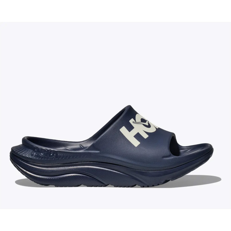 Hoka Ciabatta a Fascia Uomo Ora Athletic Slide Varsity Navy White