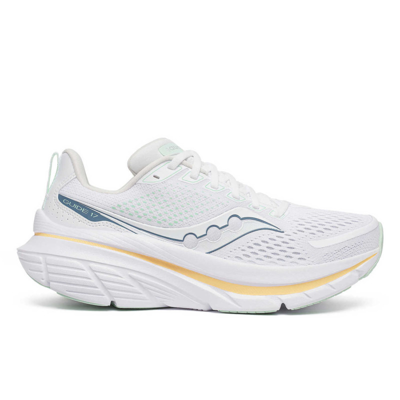 Saucony Scarpe da Running Guide 17 Donna White Peel