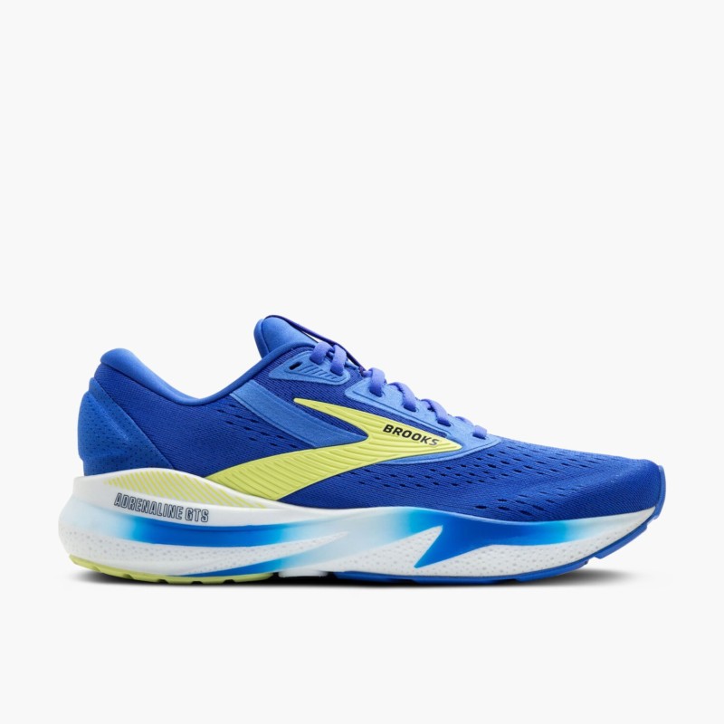Brooks Scarpe da Running Adrenaline GTS 24 Stabili Uomo Cobalt Neo Yellow