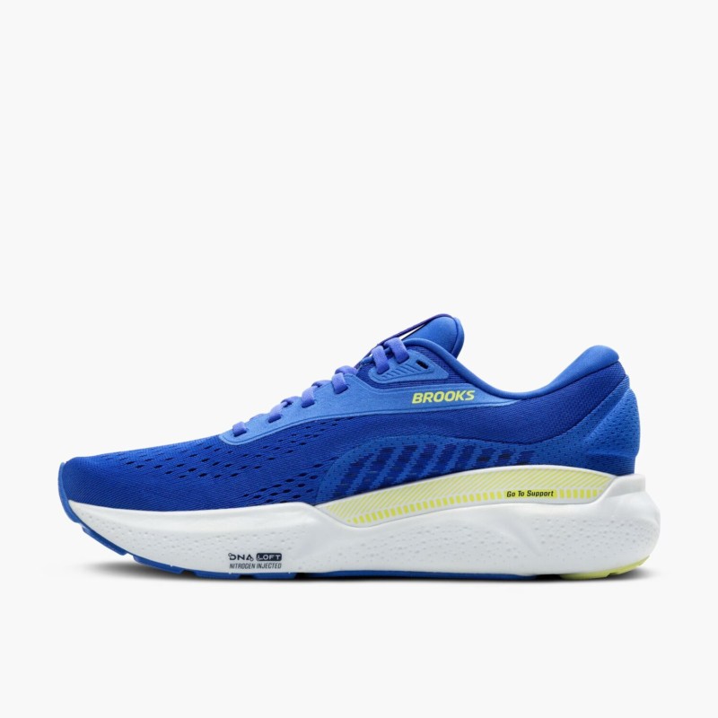 Brooks Scarpe da Running Adrenaline GTS 24 Stabili Uomo Cobalt Neo Yellow