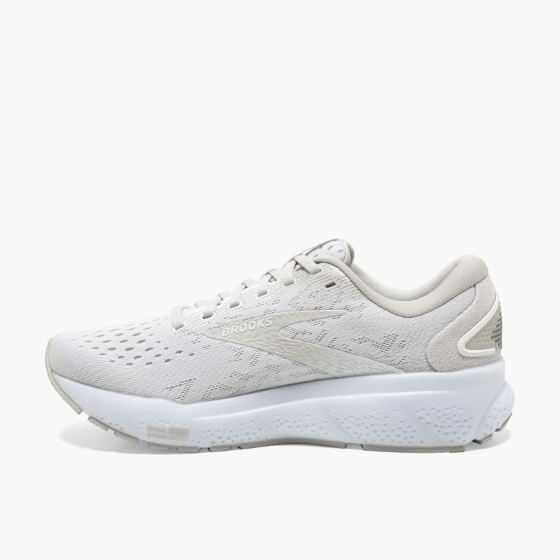 Brooks Scarpa da Running Ghost 16 Donna White Gray